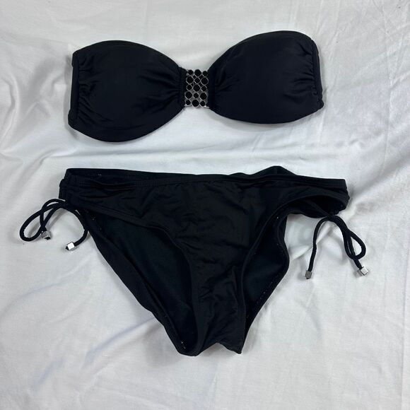 White house, black market, Bandeau style top bikini with embellishment - Picture 1 of 11